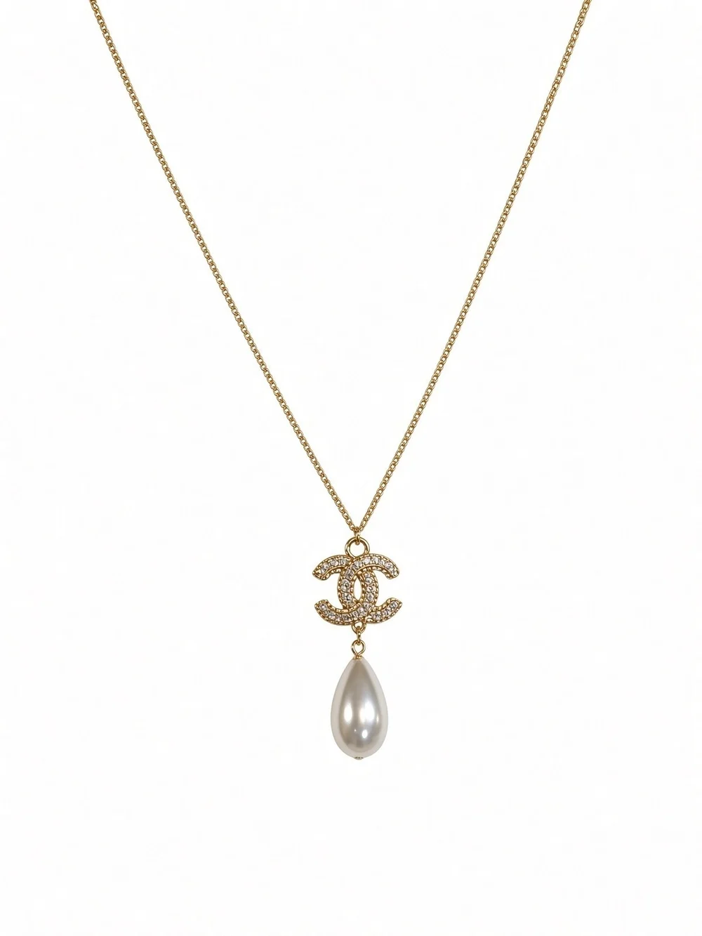CHANEL COCO MARK NECKLACE GOLD PLATED